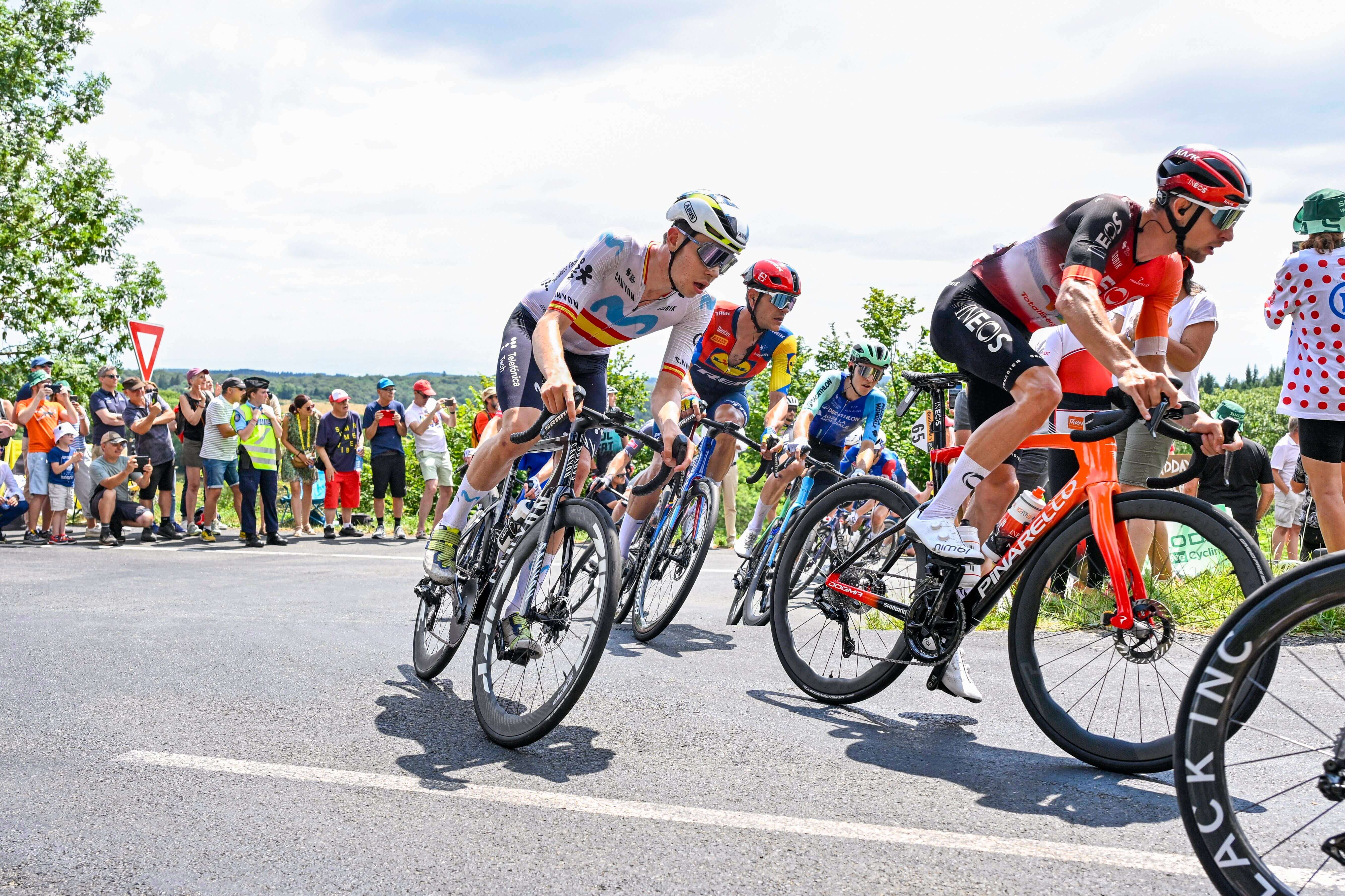  Iván Romeo, durante la etapa 15 del Tour de Francia.
