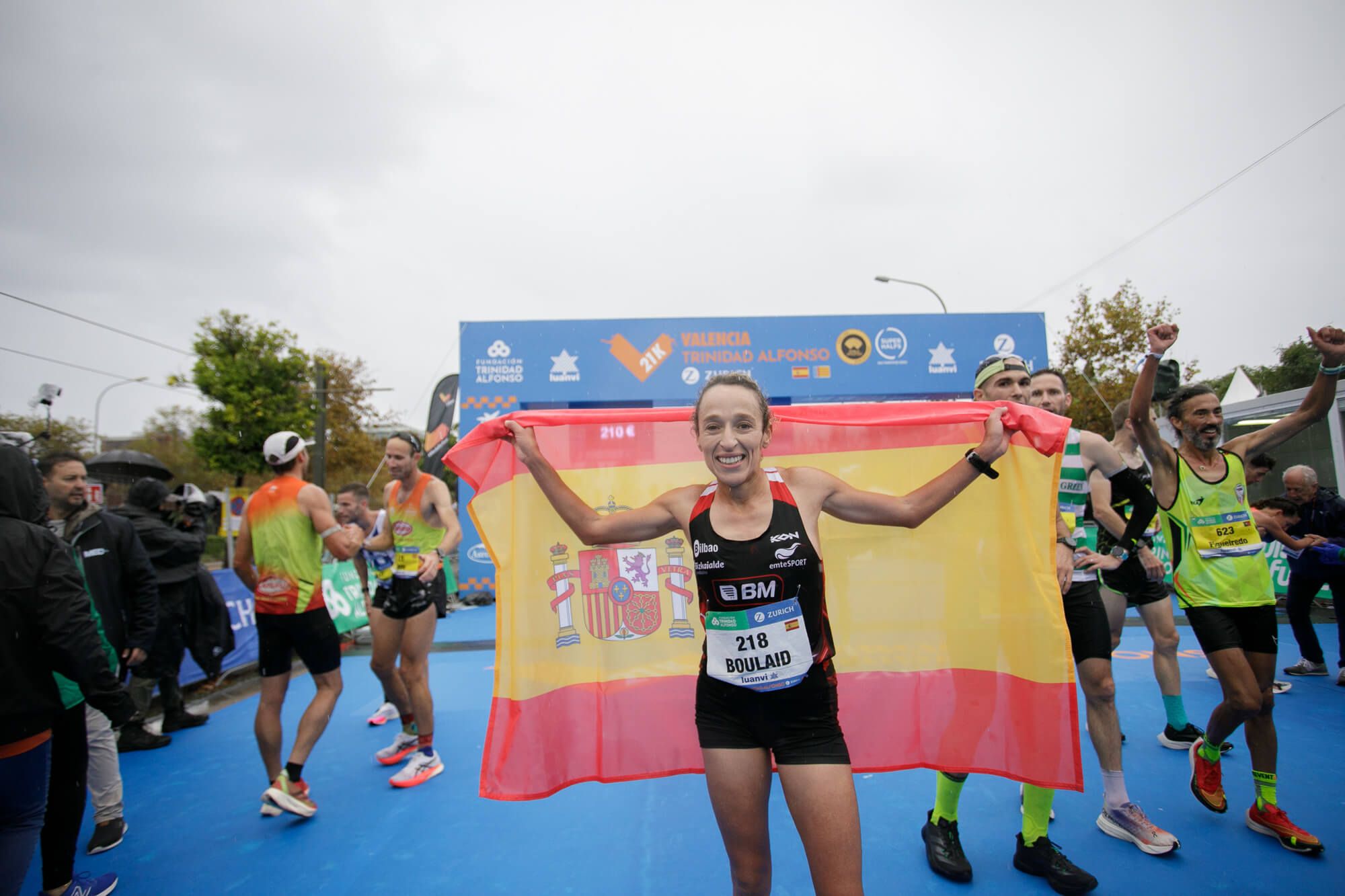  Koutar Boulaid en el Medio Maratón Valencia 2024