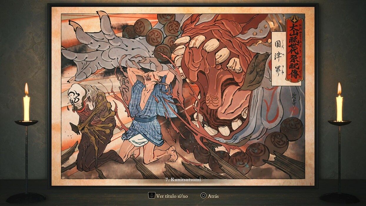  La galería de pergaminos en Kumitsu-Gami es uno de tantos ejemplos de su perfección artística.