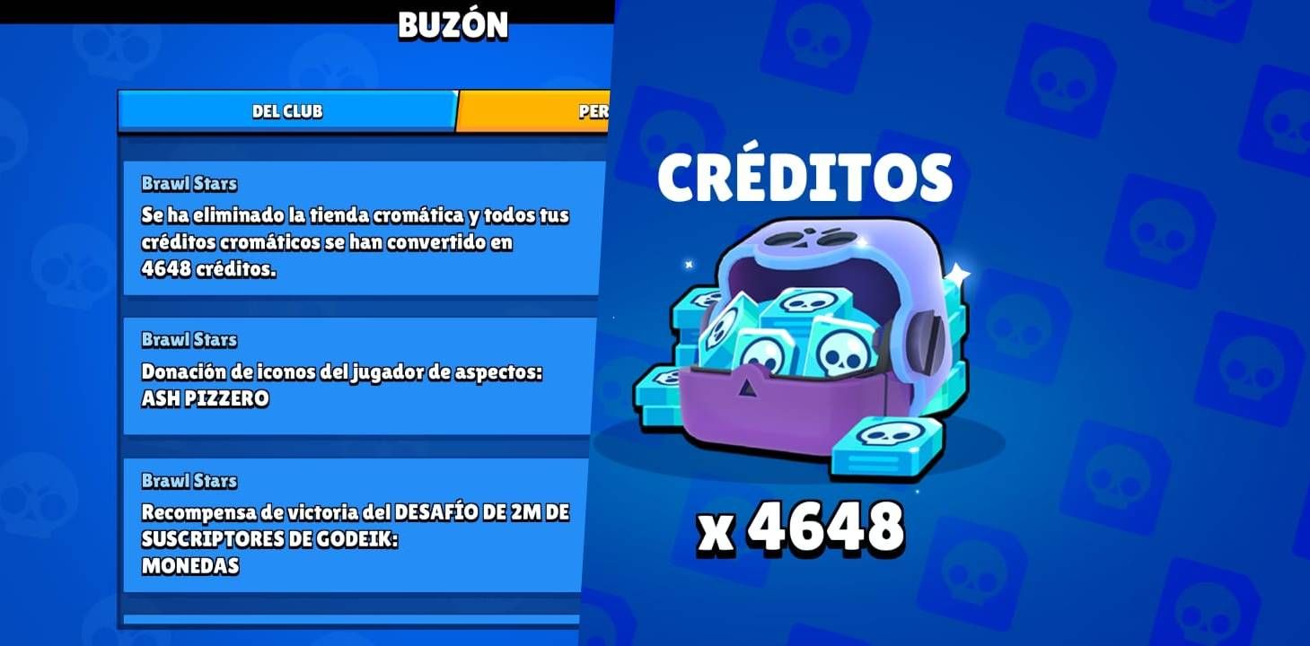  La compensación por los créditos cromáticos de Brawl Stars