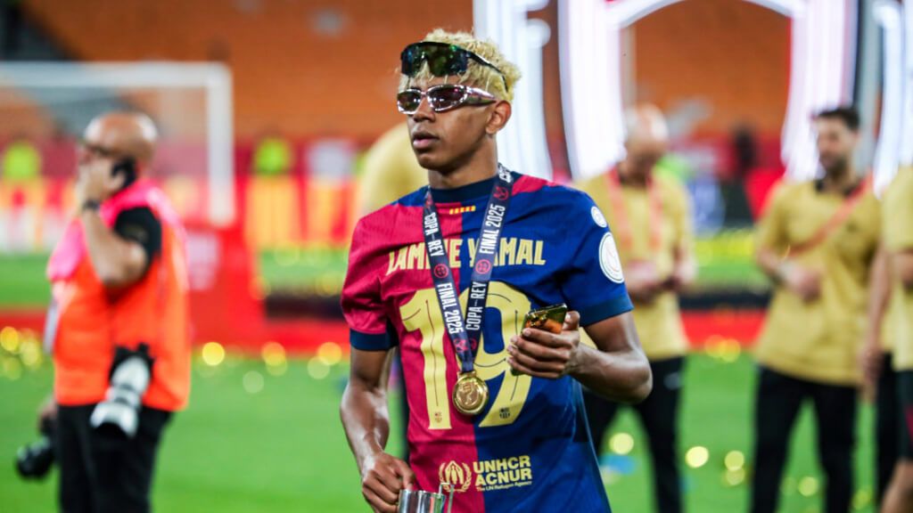  Lamine Yamal en la celebración de la Copa del Rey (Fuente: Cordon Press).