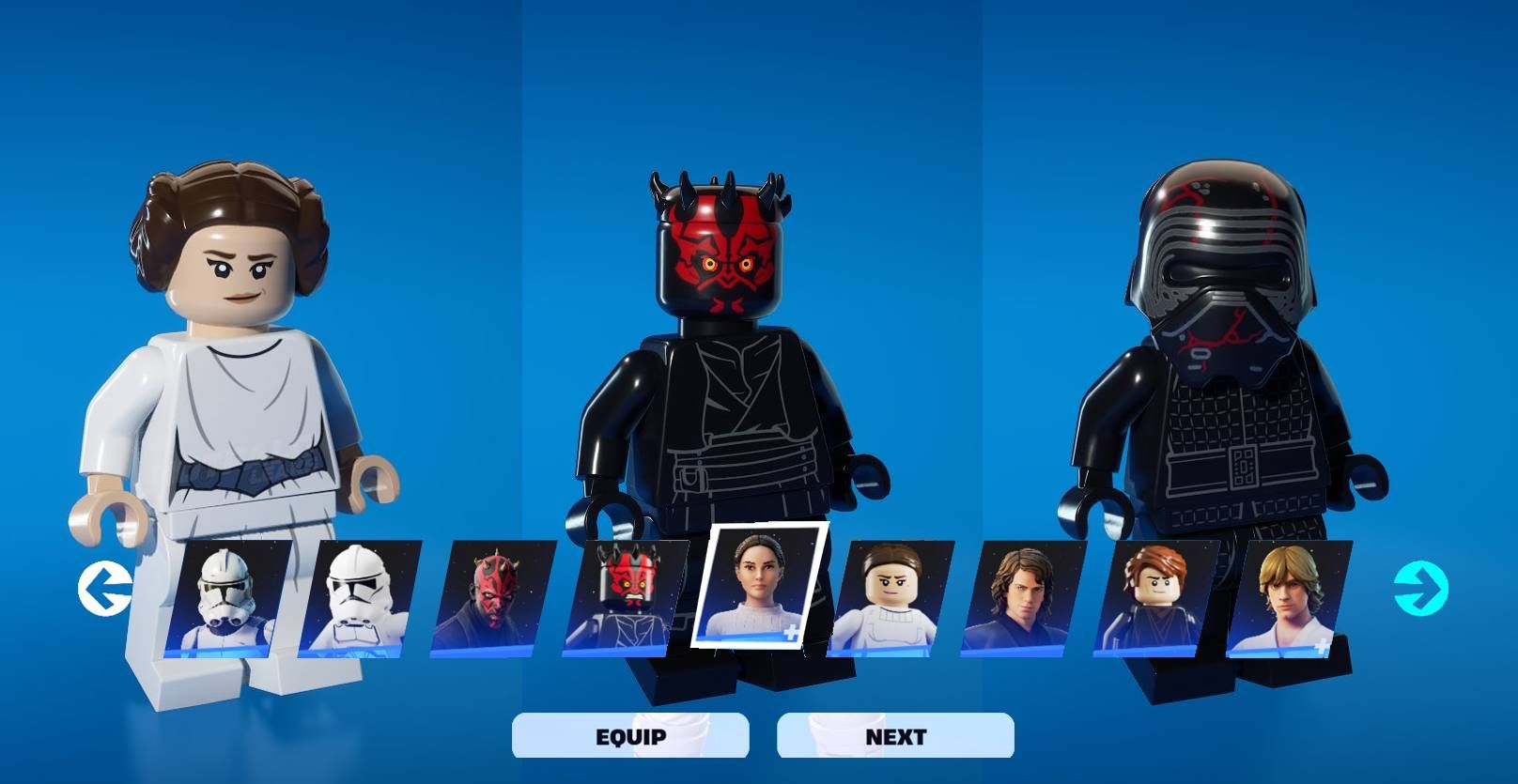  Las nuevas skins de Star Wars para LEGO Fortnite