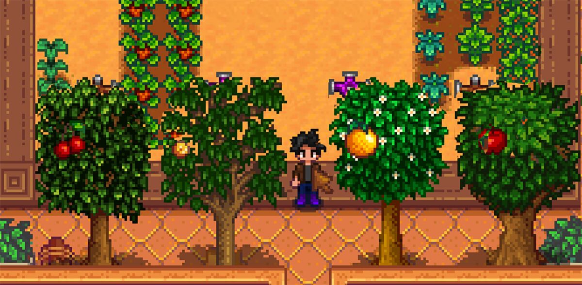 Los árboles frutales en Stardew Valley