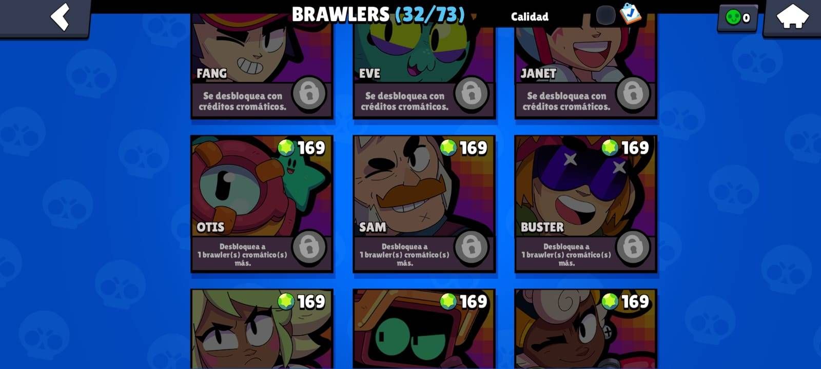 Los brawlers cromáticos, antes de extinguirse en Brawl Stars