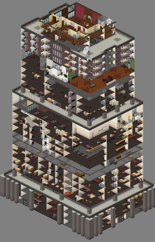 Los nuevos rascacielos de Project Zomboid - Imagen: The Indie Stone