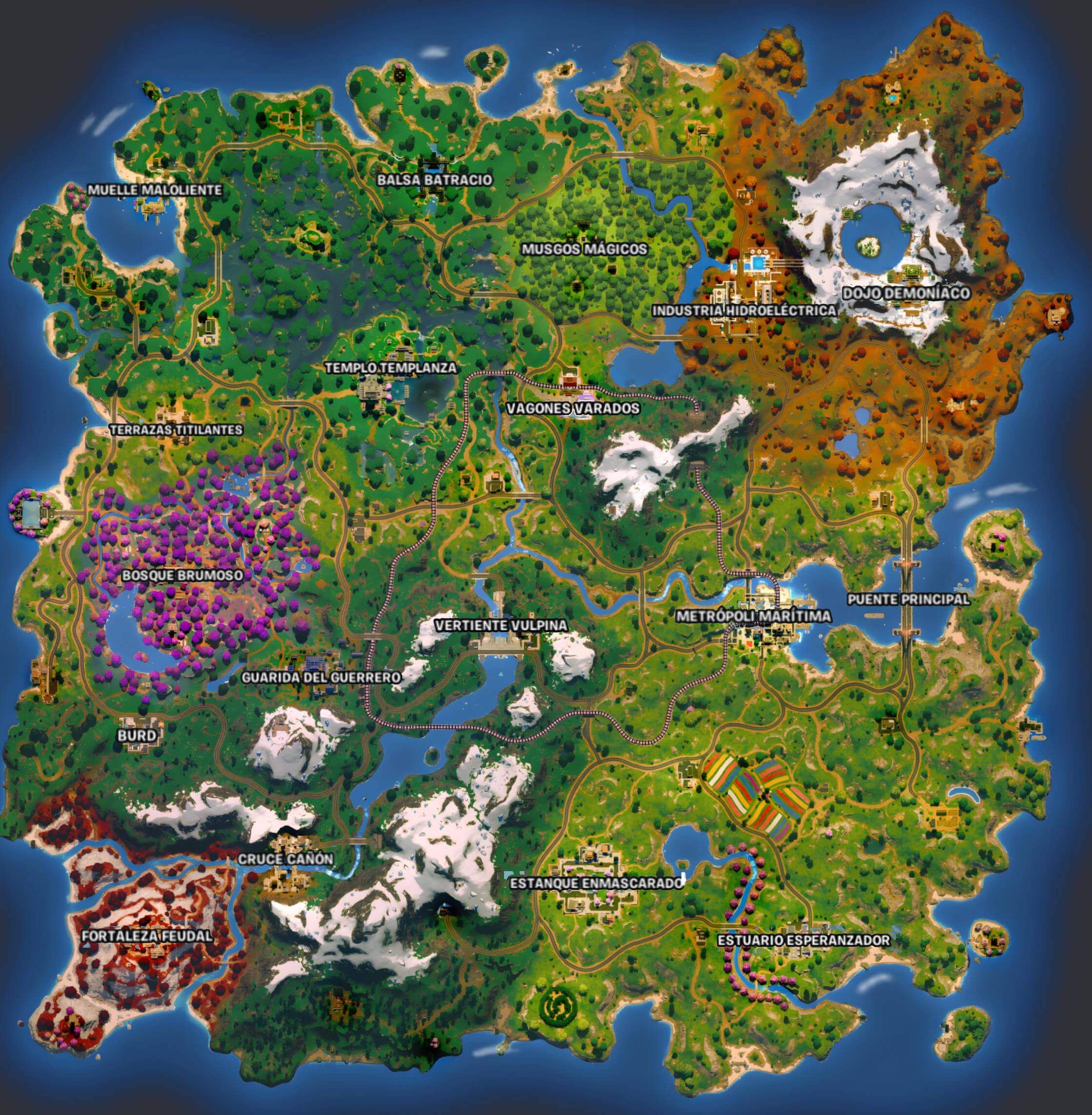  El mapa del Capítulo 6 - Temporada 1 de Fortnite