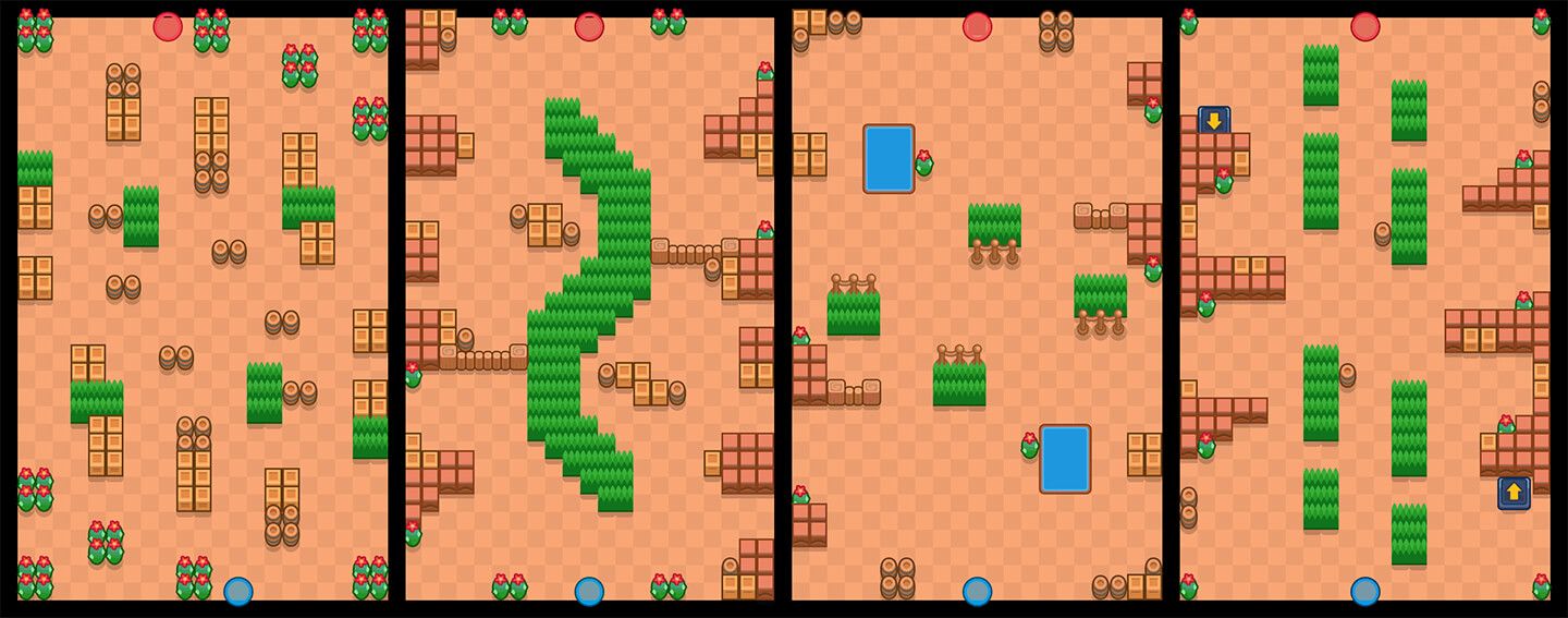  Algunos mapas de Duelos en Brawl Stars