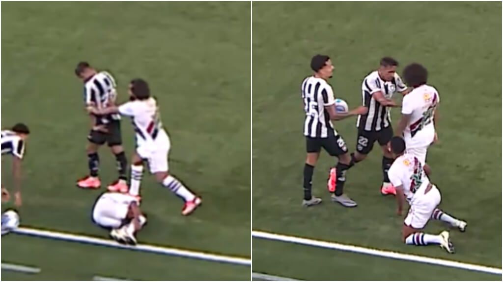  El pique entre Marcelo y Damián Suárez (Fuente: TNT Sports)