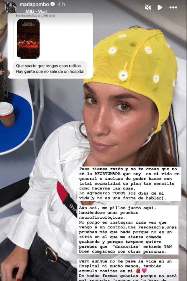  María Pombo mostrando lo que hay detrás de la esclerosis múltiple