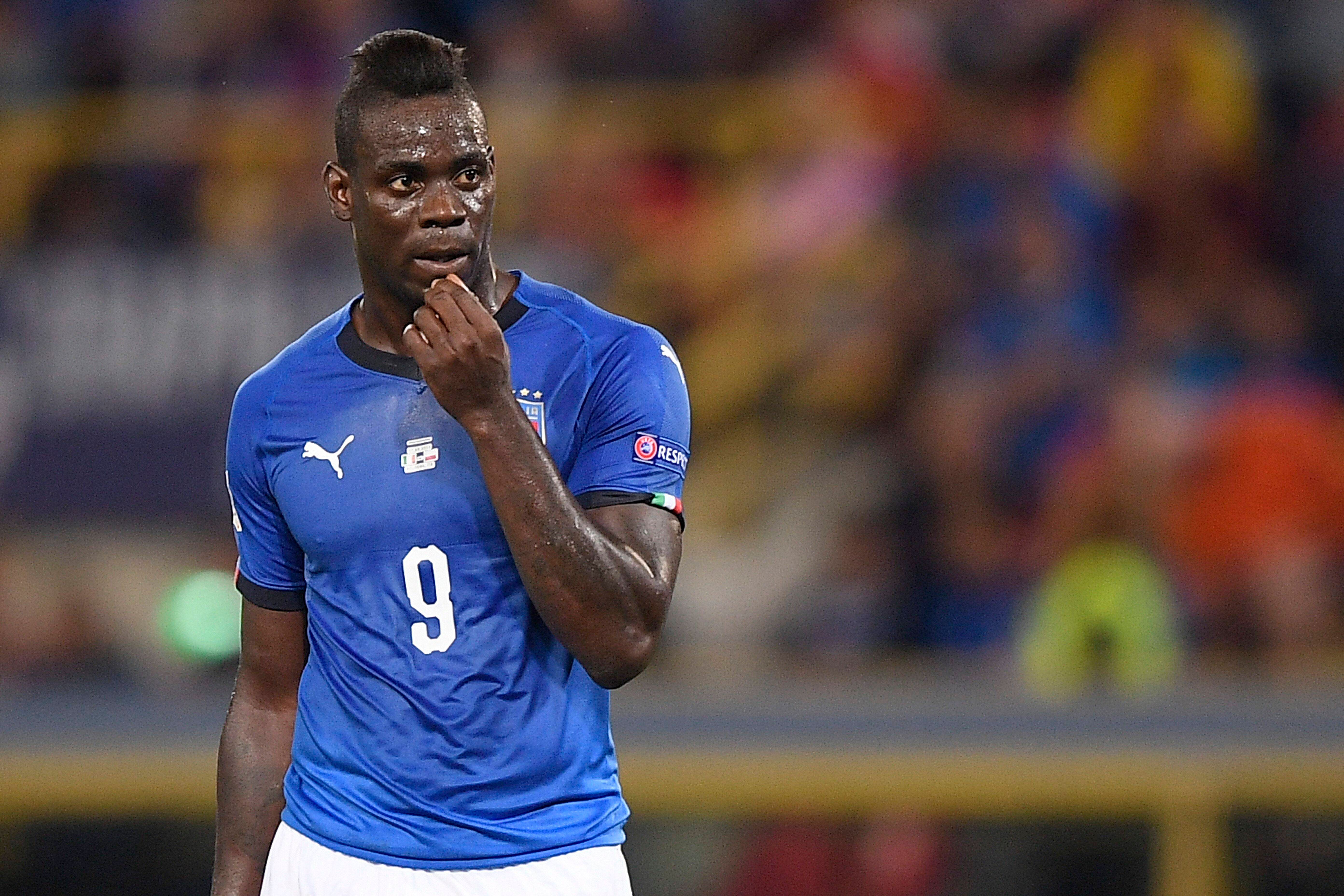 Mario Balotelli, con la selección de Italia (Foto: Cordon Press).