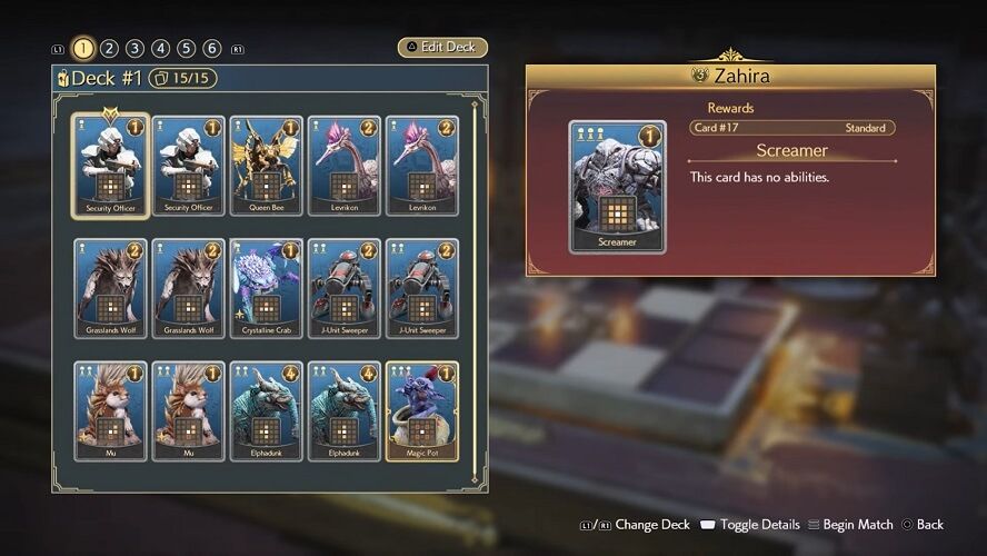  La composición de los mazos con las criaturas de todo Gaia.