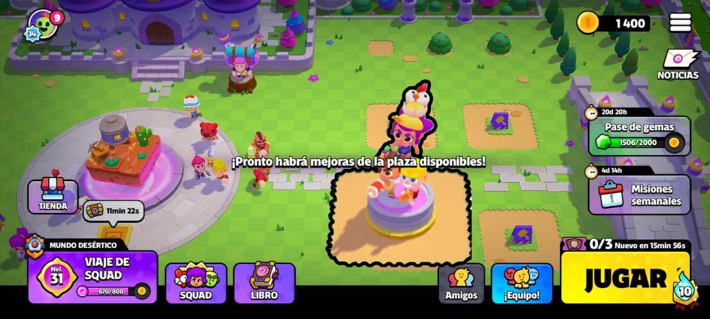 La primera mejora de la plaza en Squad Busters