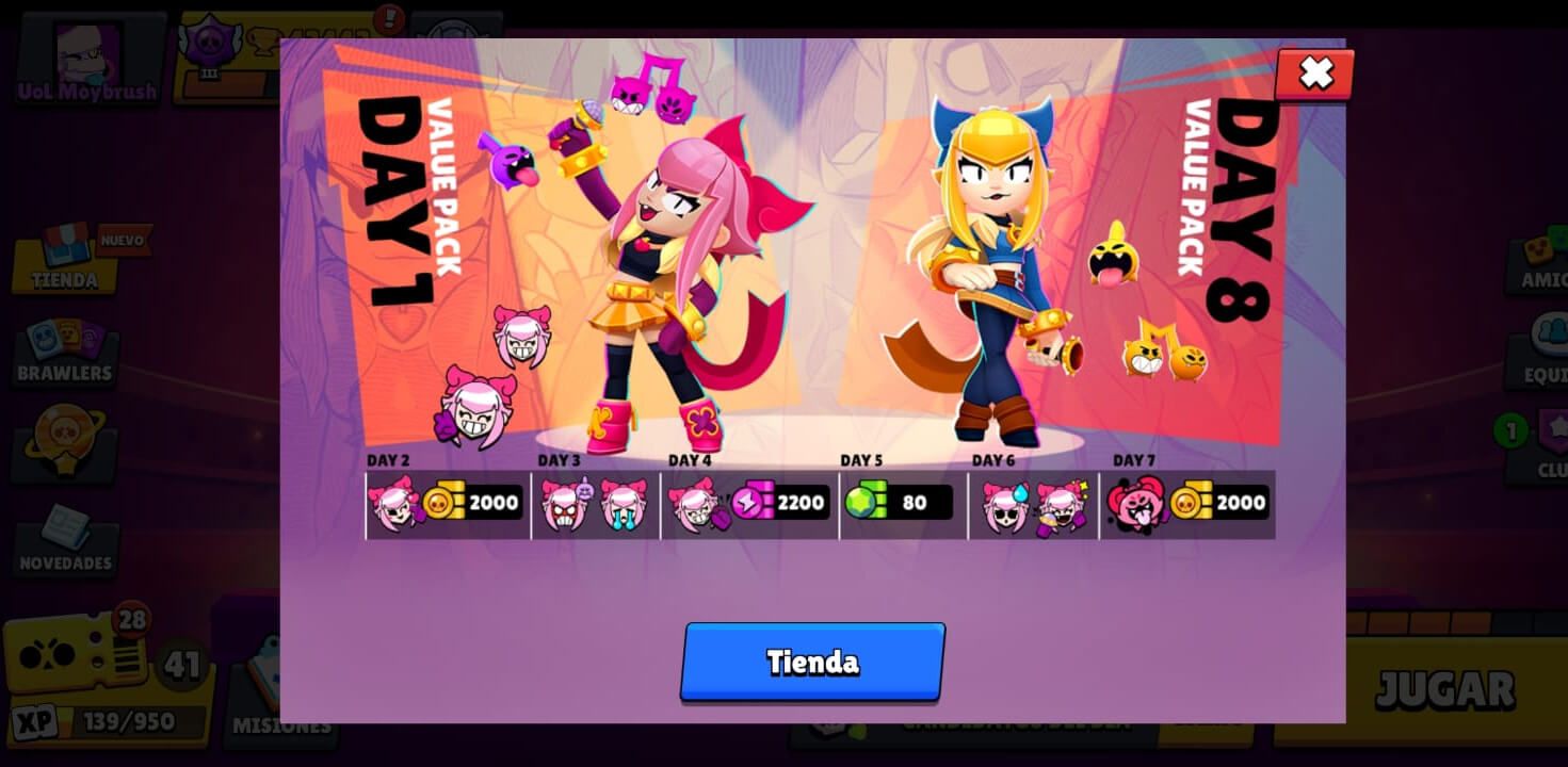  Todas las recompensas del acceso anticipado de Melodie en Brawl Stars