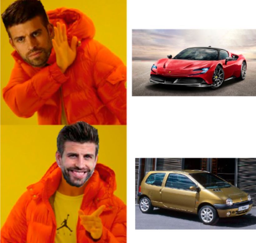 Meme de la canción de Shakira a Piqué.