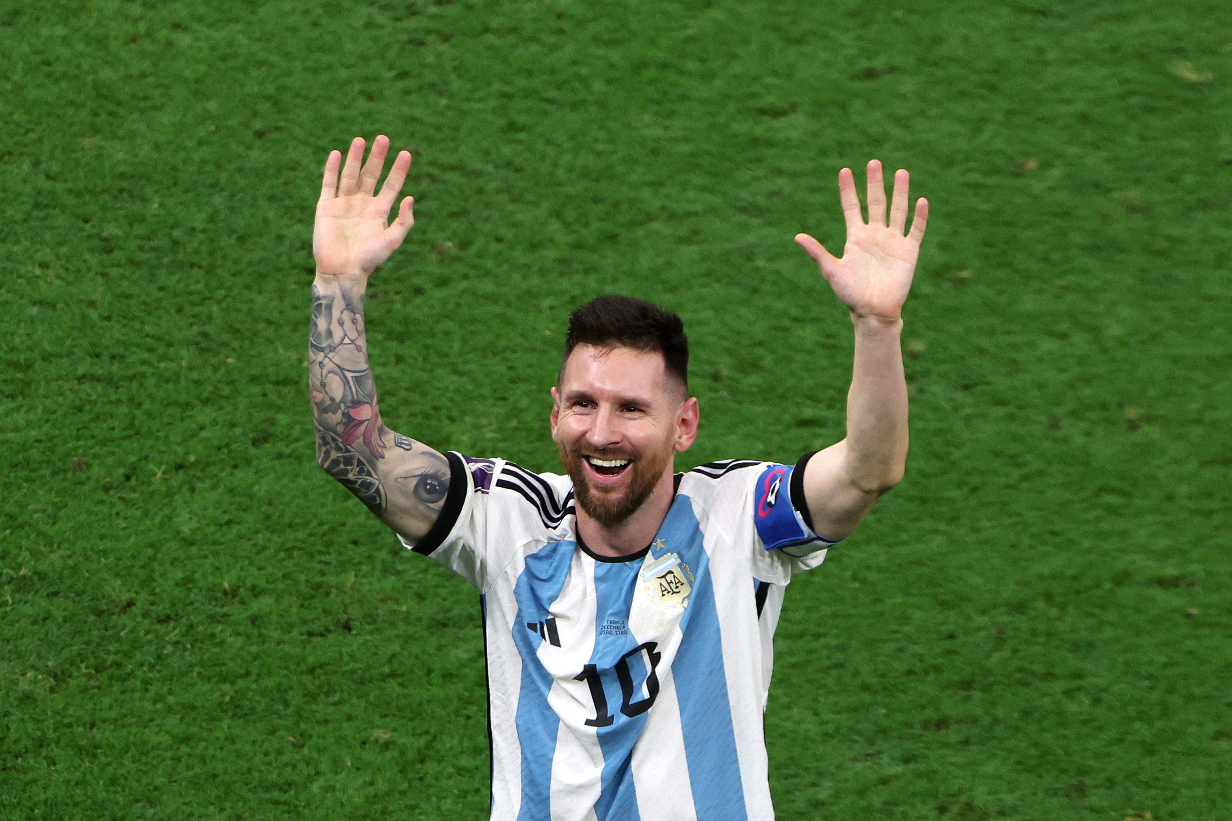 Messi, tras ganar la final del Mundial.