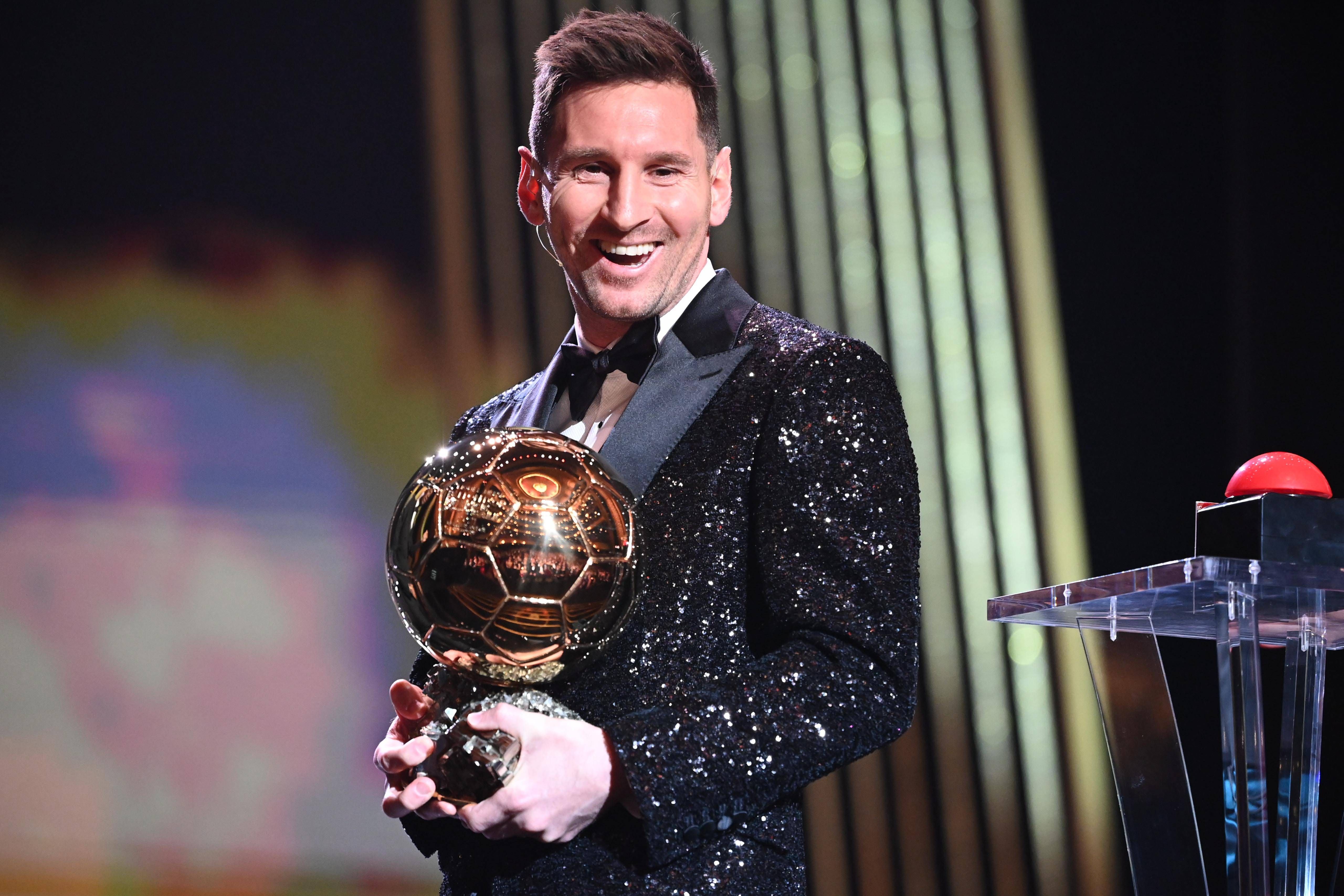Messi con su último Balón de Oro.