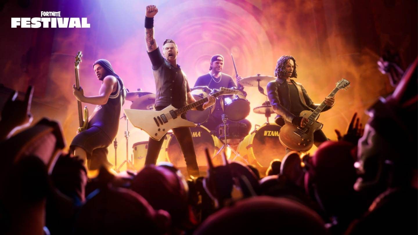  Metallica, las estrellas de la 4ª temporada de Fortnite Festival