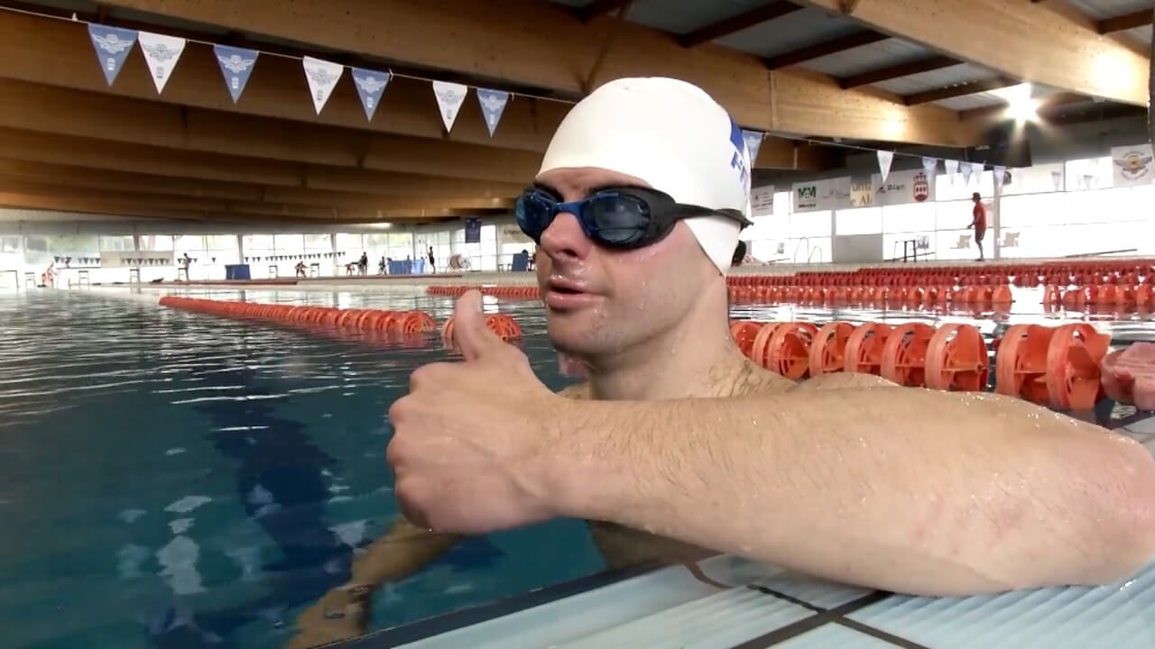 Carlos Hernández, tras terminar el entrenamiento