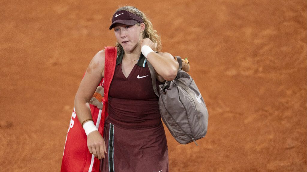Mirra Andreeva, tras caer eliminada en Roland Garros (Cordon Press)