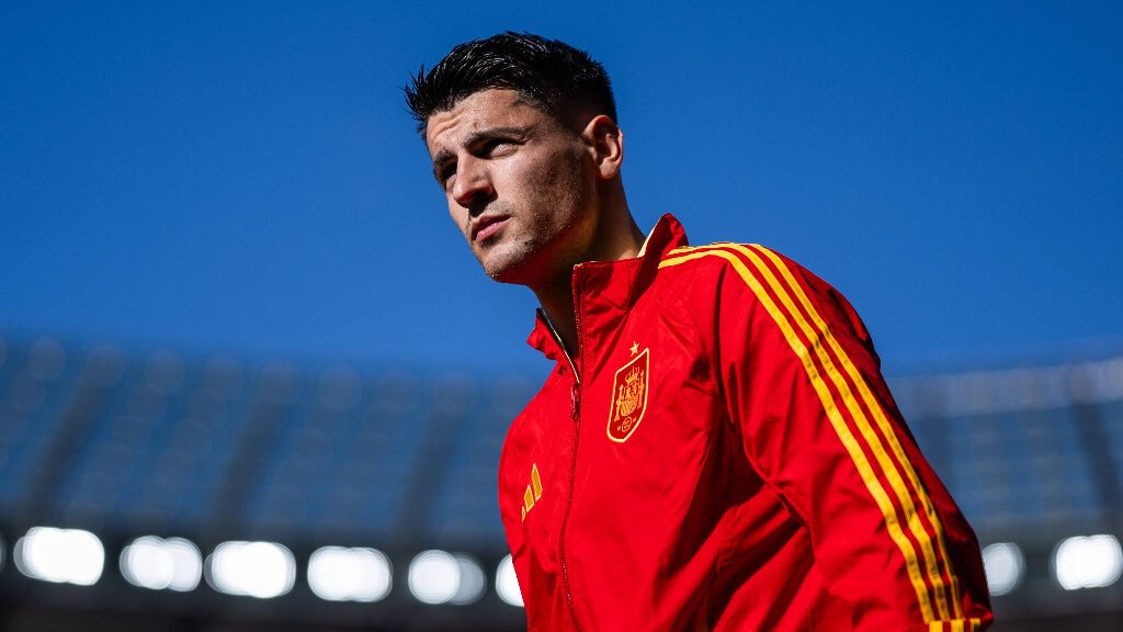 Álvaro Morata antes del partido ante Croacia (Fuente: Cordon Press)