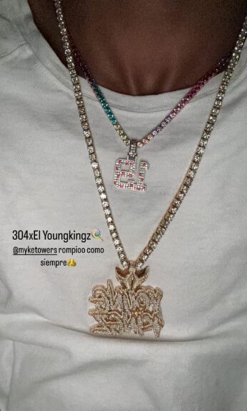  El stories Lamine Yamal por el concierto de Myke Towers (Instagram: @lamineyamal)