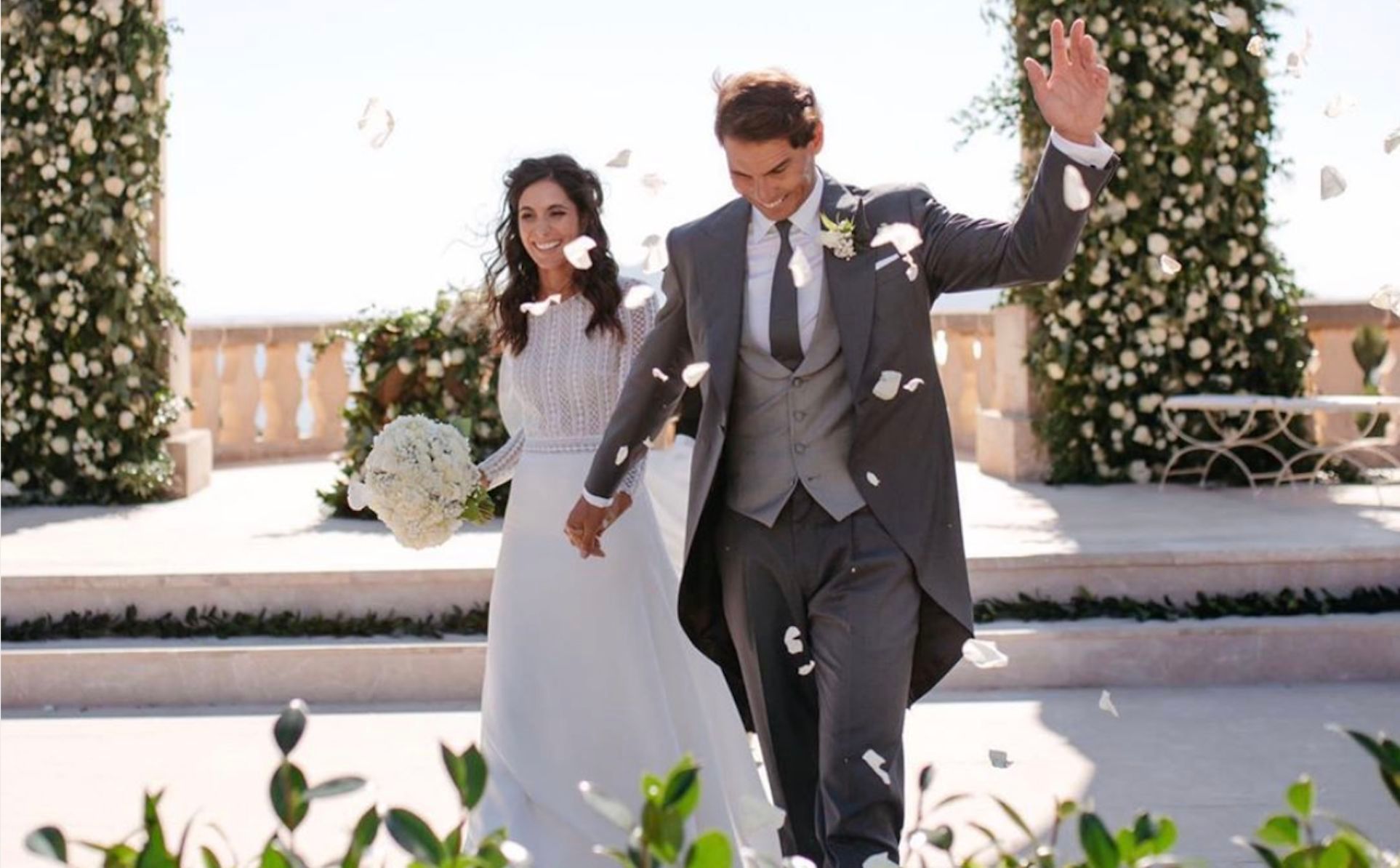  Rafa Nadal y Mery Perelló, el día de su boda.