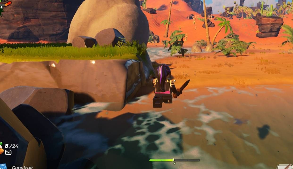 El truco para nadar más lejos en Fortnite LEGO