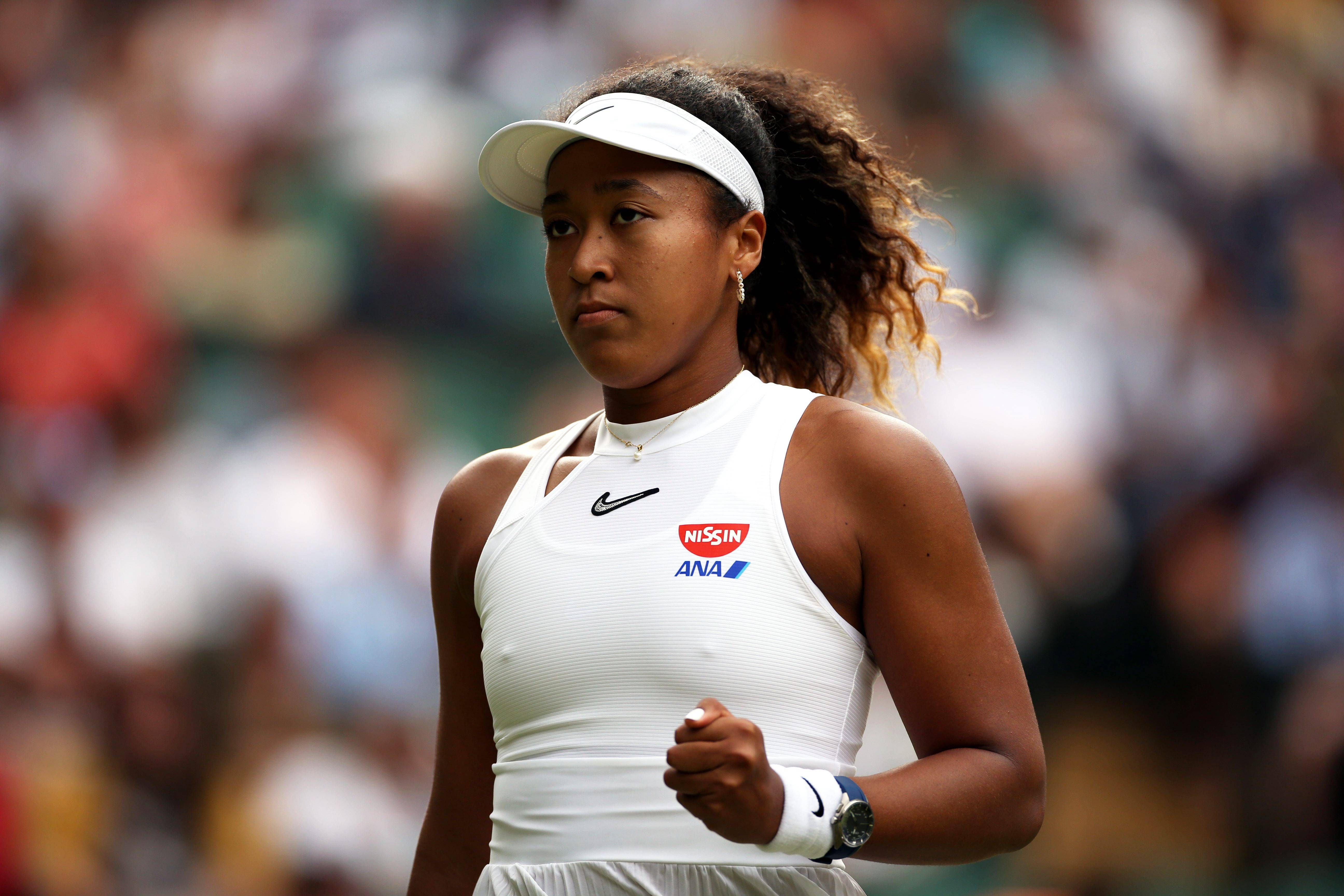  Naomi Osaka, en un partido de tenis. Foto: Cordon Press.
