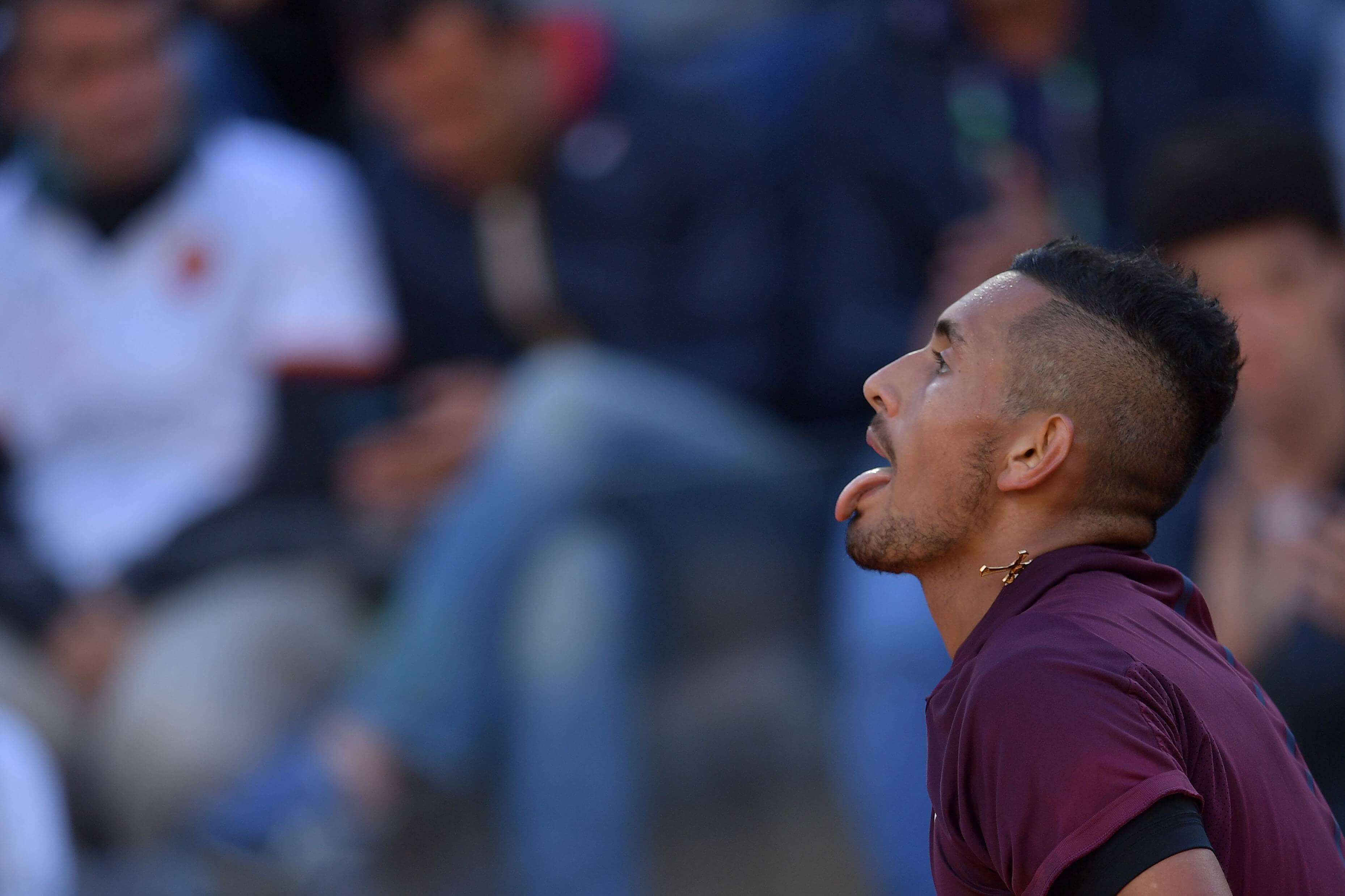 Nick Kyrgios, durante un partido en Roma.