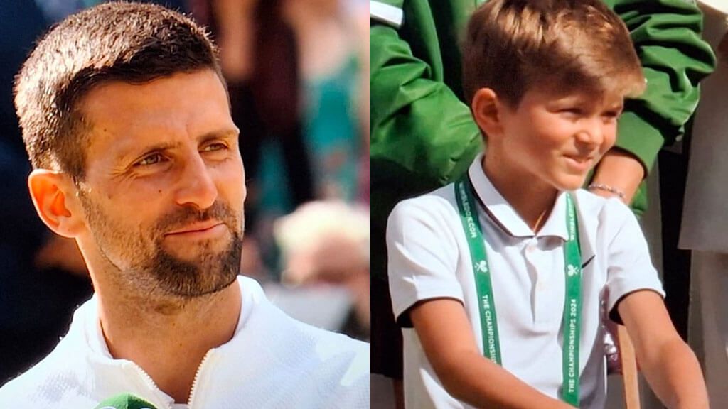Novak Djokovic y el tierno discurso a su hijo tras perder Wimbledon (Foto: captura de la retransmis