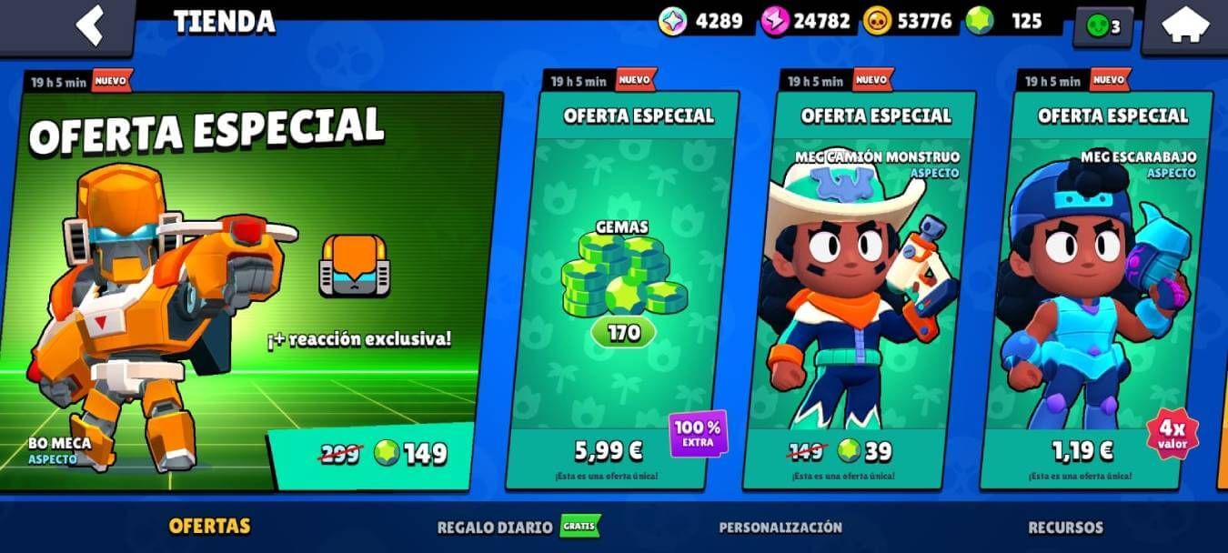  Más gemas a mitad de precio en Brawl Stars