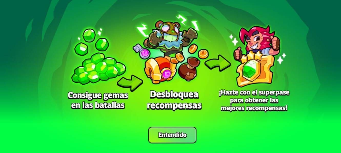 Desbloqueando el Pase de Gemas en Squad Busters