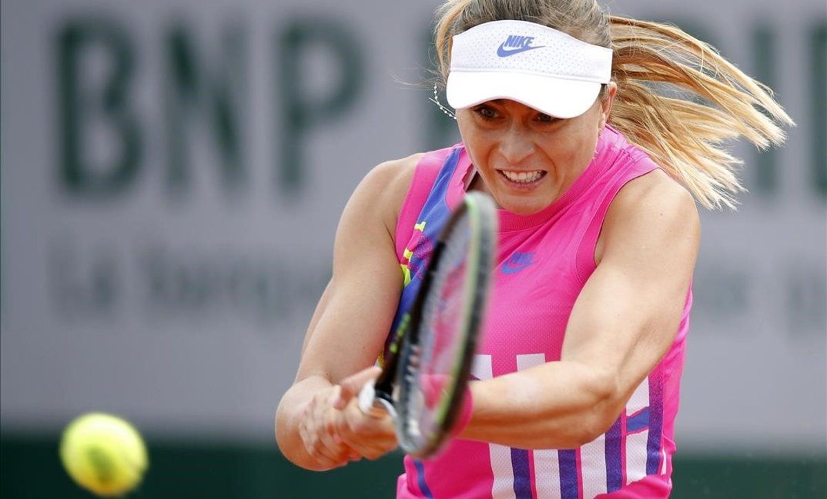  Paula Badosa, en un partido de Roland Garros 2020.