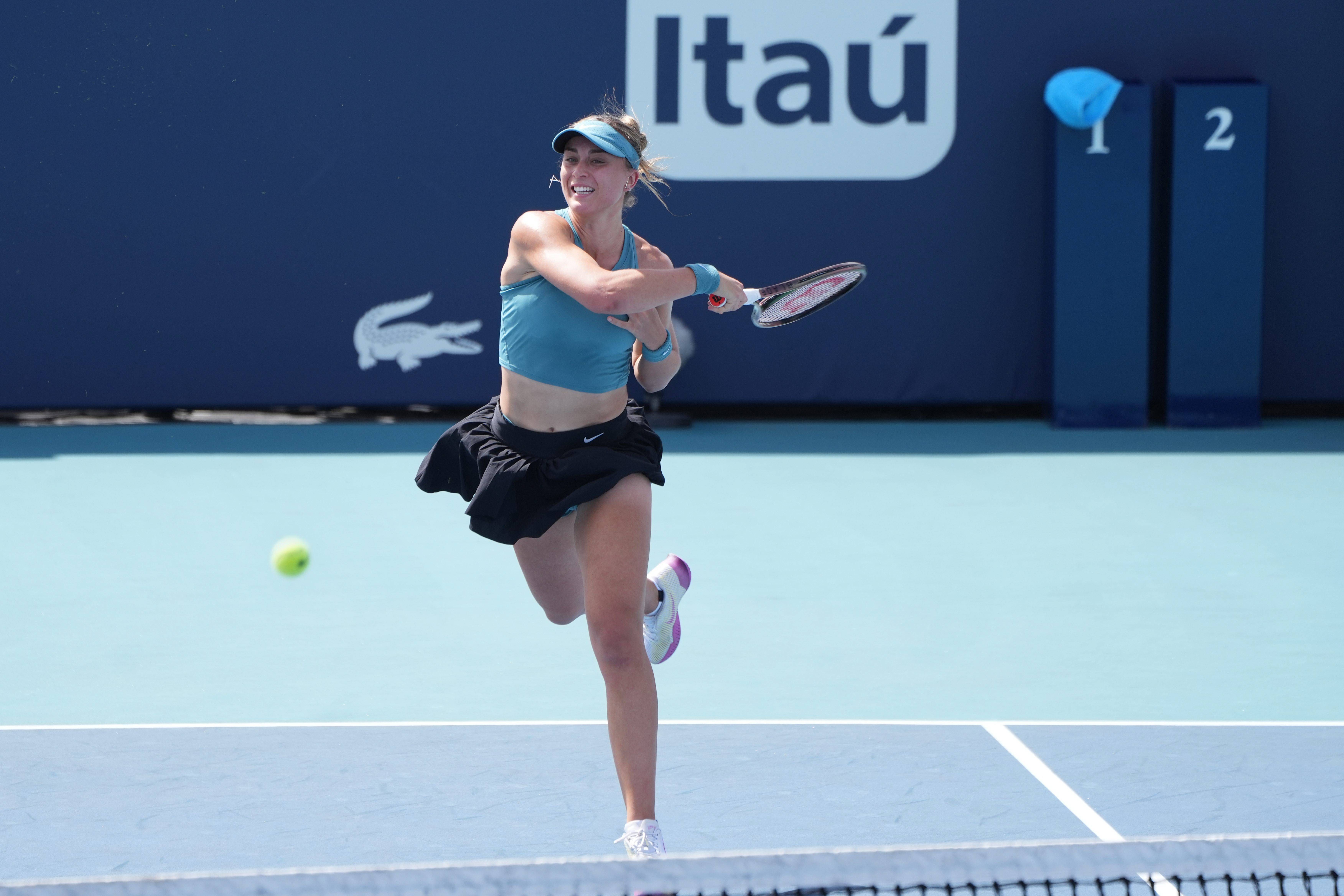  Paula Badosa, en el Miami Open.