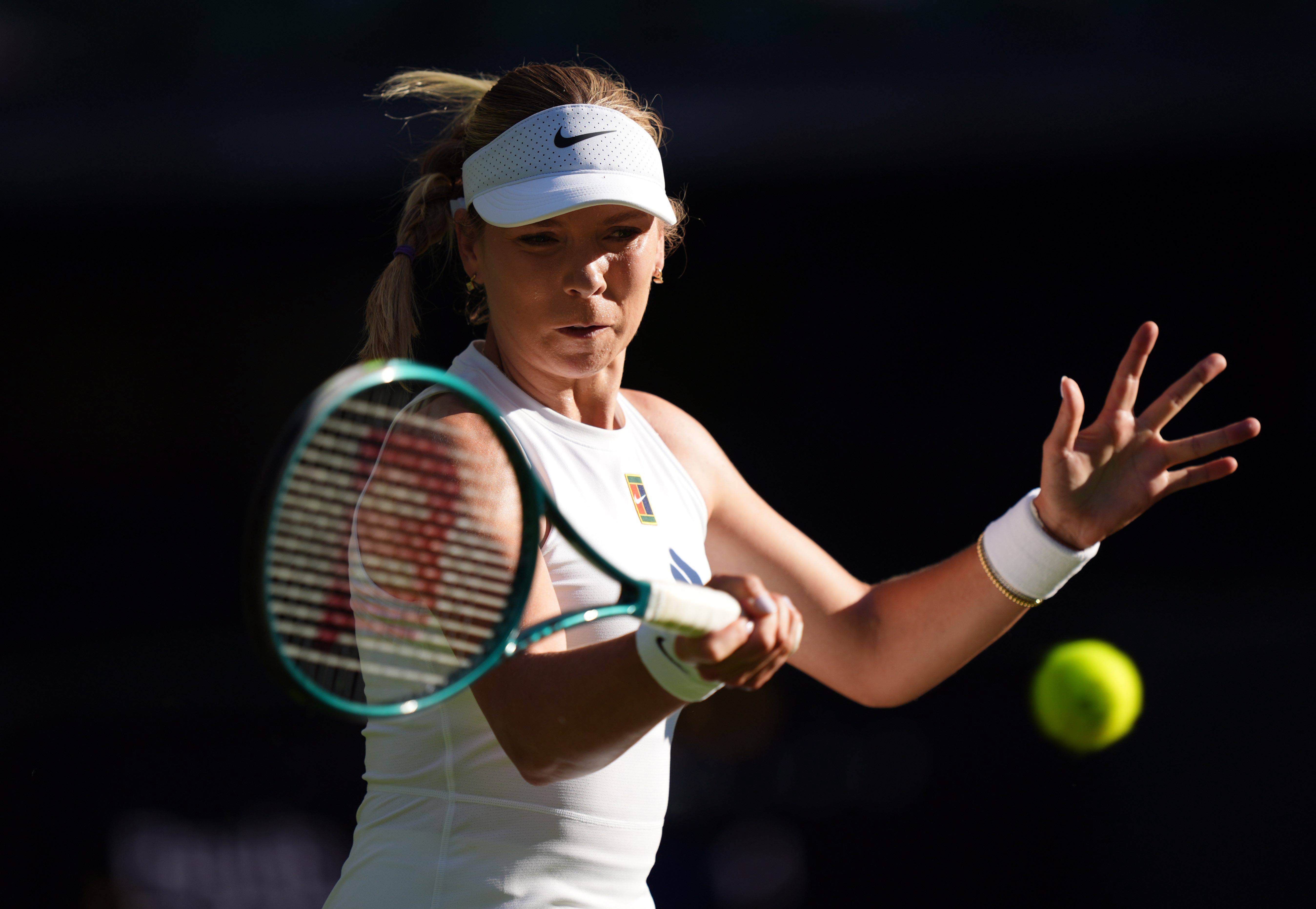  Paula Badosa, en su debut en Wimbledon.