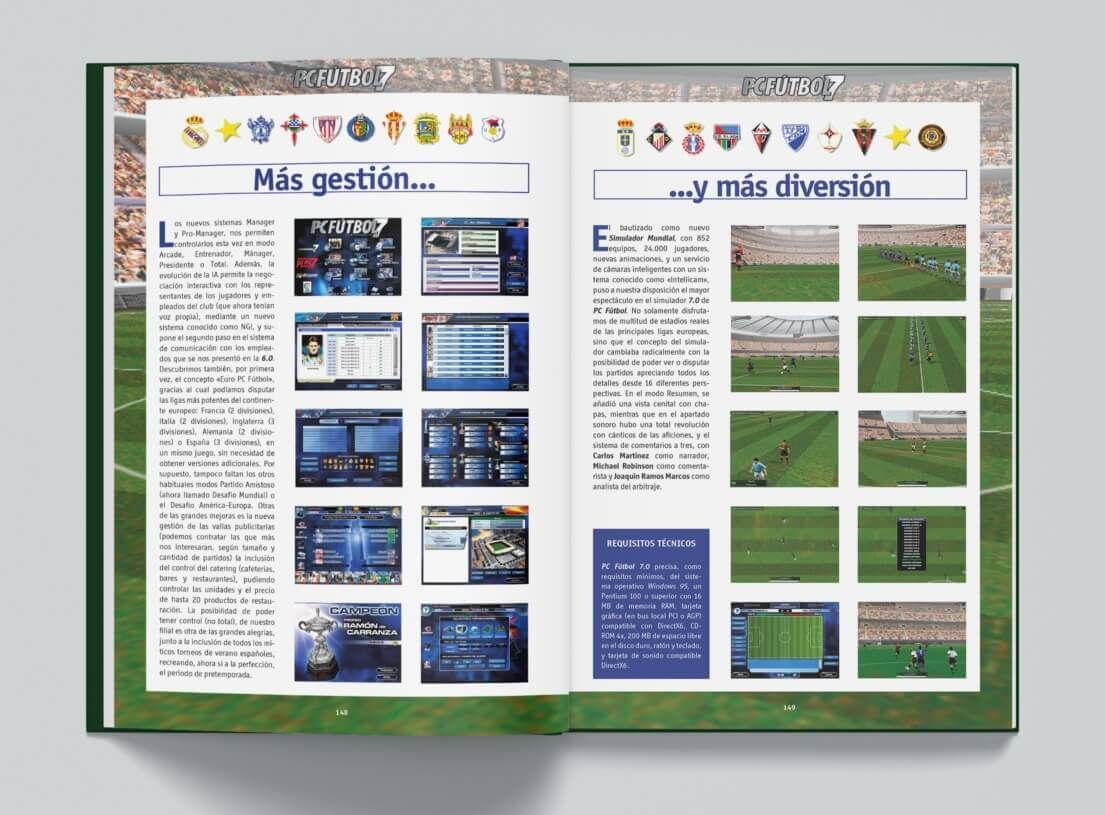 Páginas del libro "Los PC Fútbol de Dinamic Multimedia"