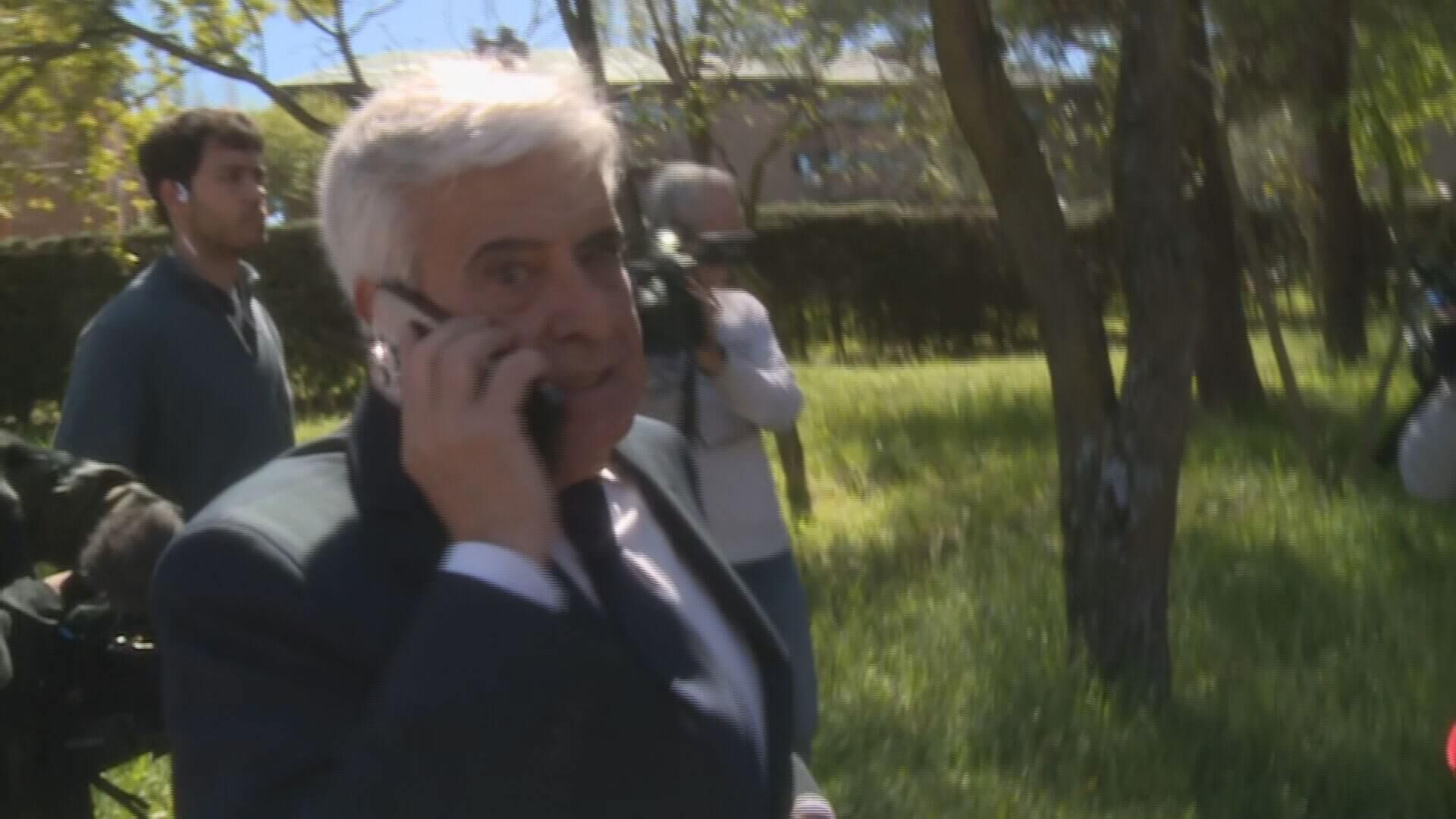 Pedro Rocha, a la salida del juzgado de Majadahonda tras ser imputado