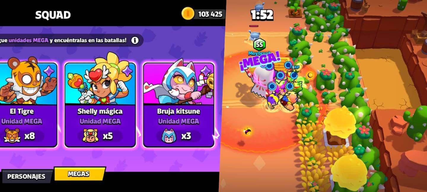 Los personajes MEGA de Squad Busters