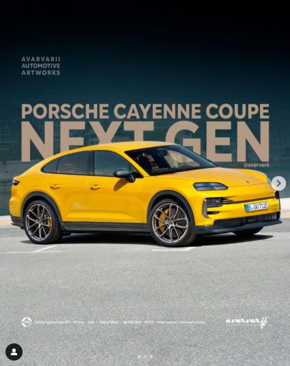 Render Porsche Cayenne EV 2026