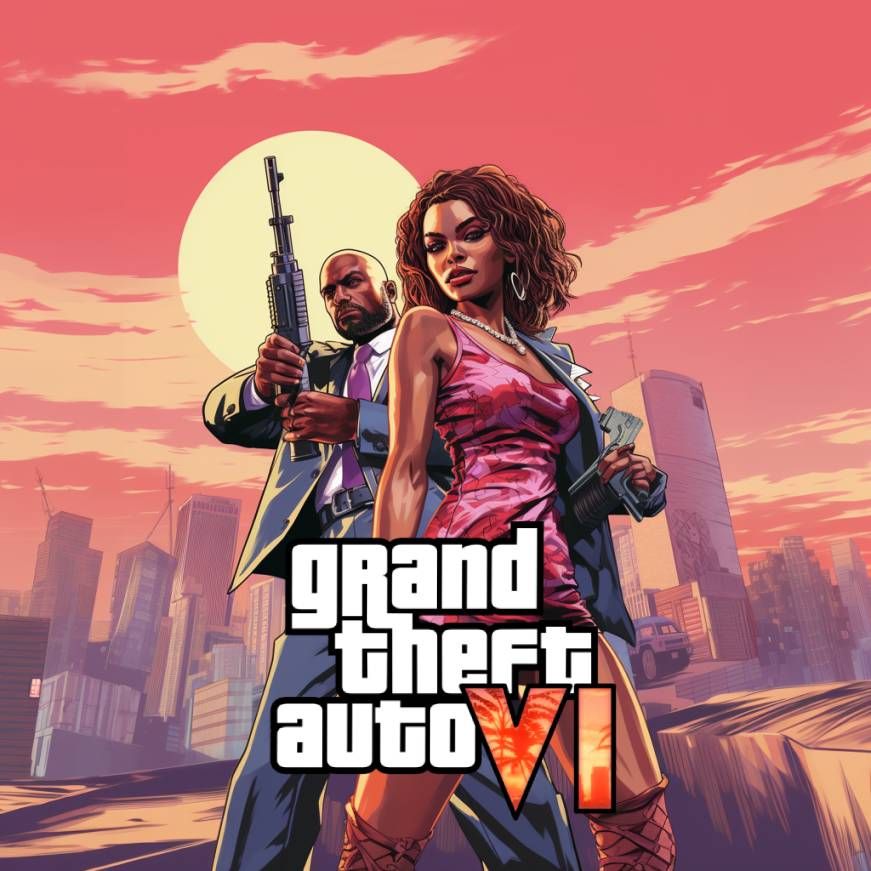  Portada de GTA VI creada por la IA.