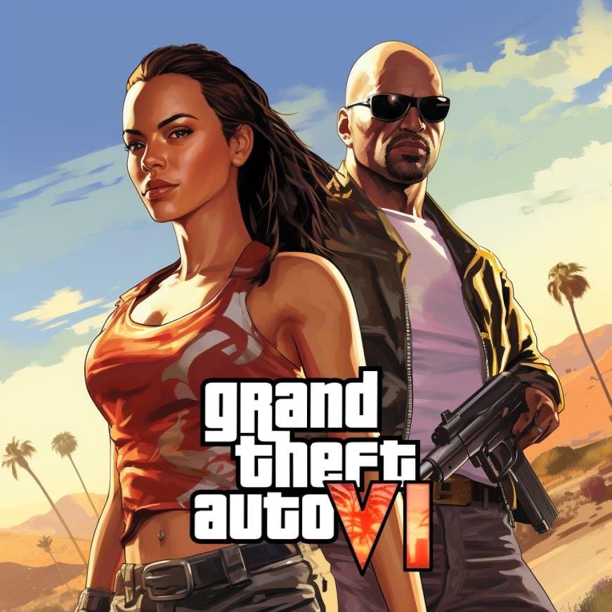 Portada de GTA VI creada por la IA.