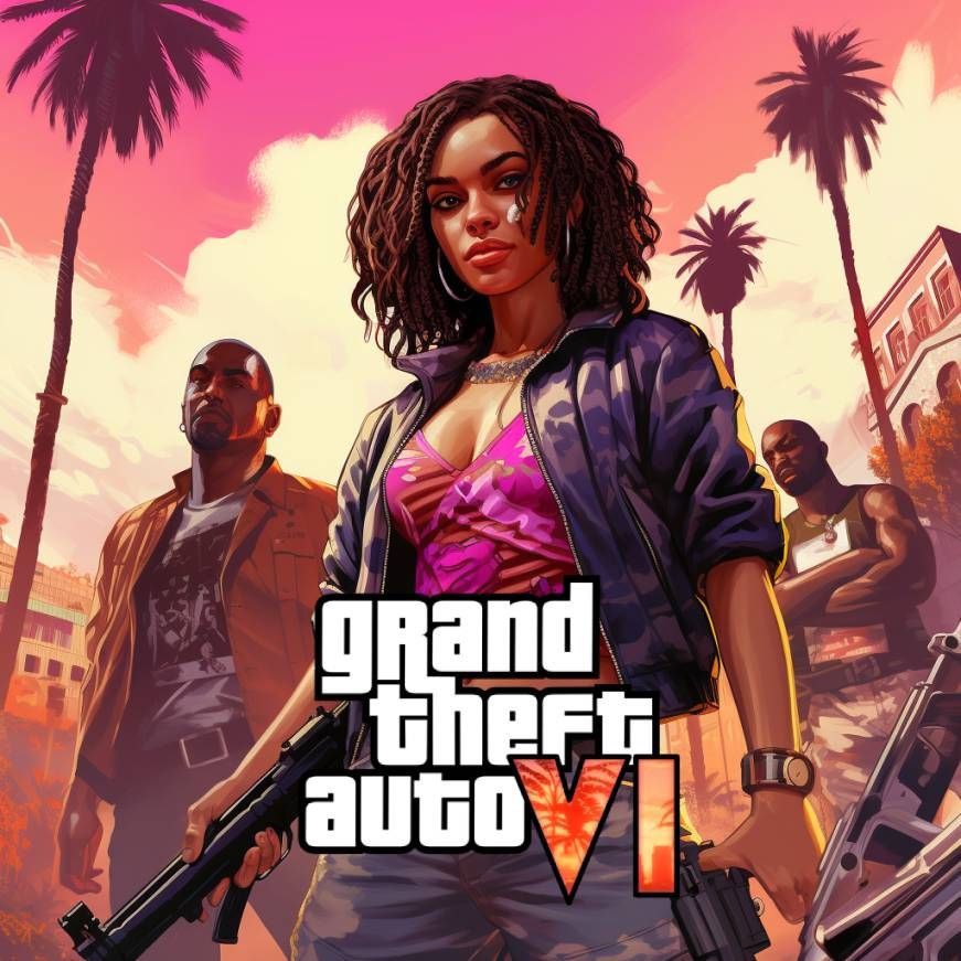  Portada de GTA VI creada por la IA.