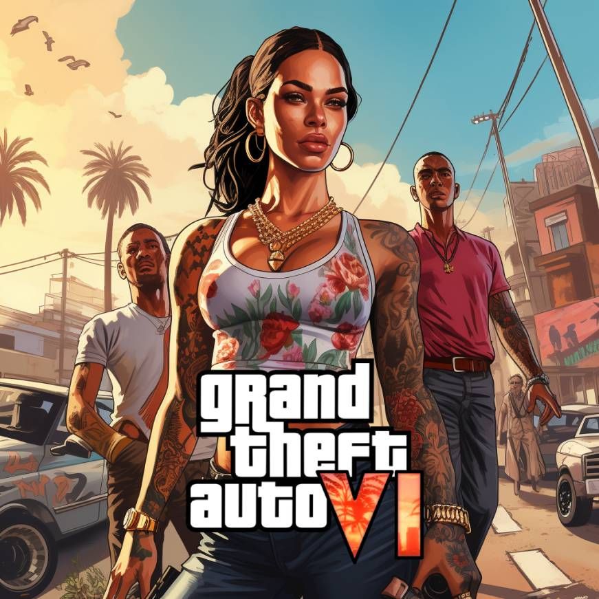  Portada de GTA VI creada por la IA.