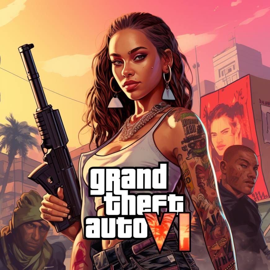  Portada de GTA VI creada por la IA.