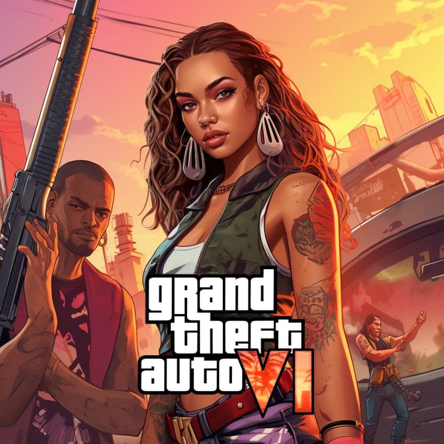  Portada de GTA VI creada por la IA.