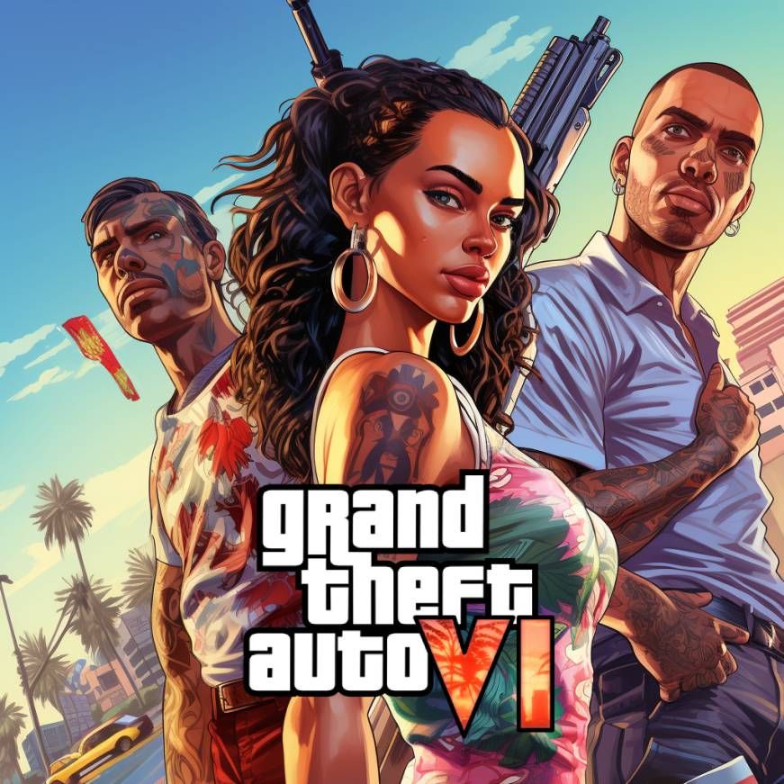  Portada de GTA VI creada por la IA.