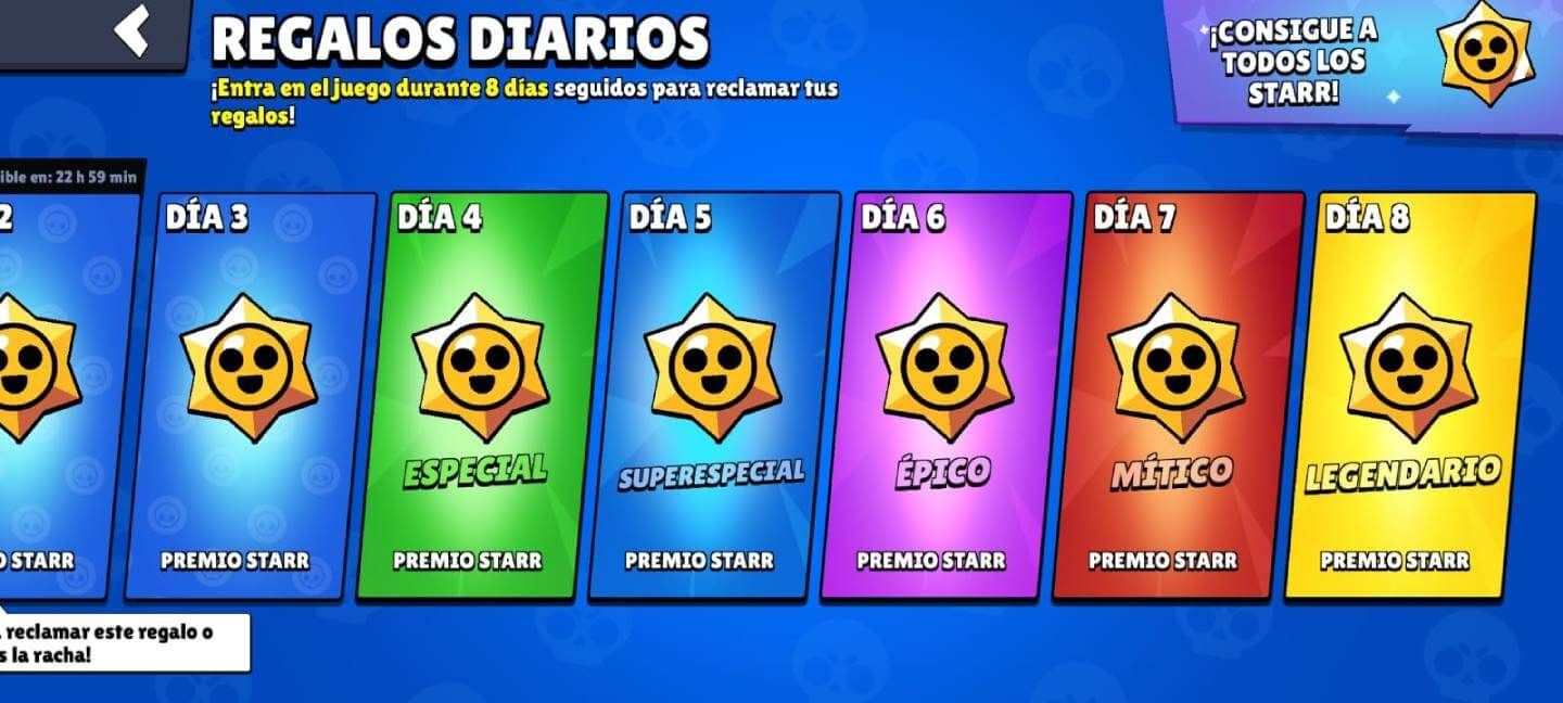  Una semana de regalos diarios con Starr Drop legendario en Brawl Stars