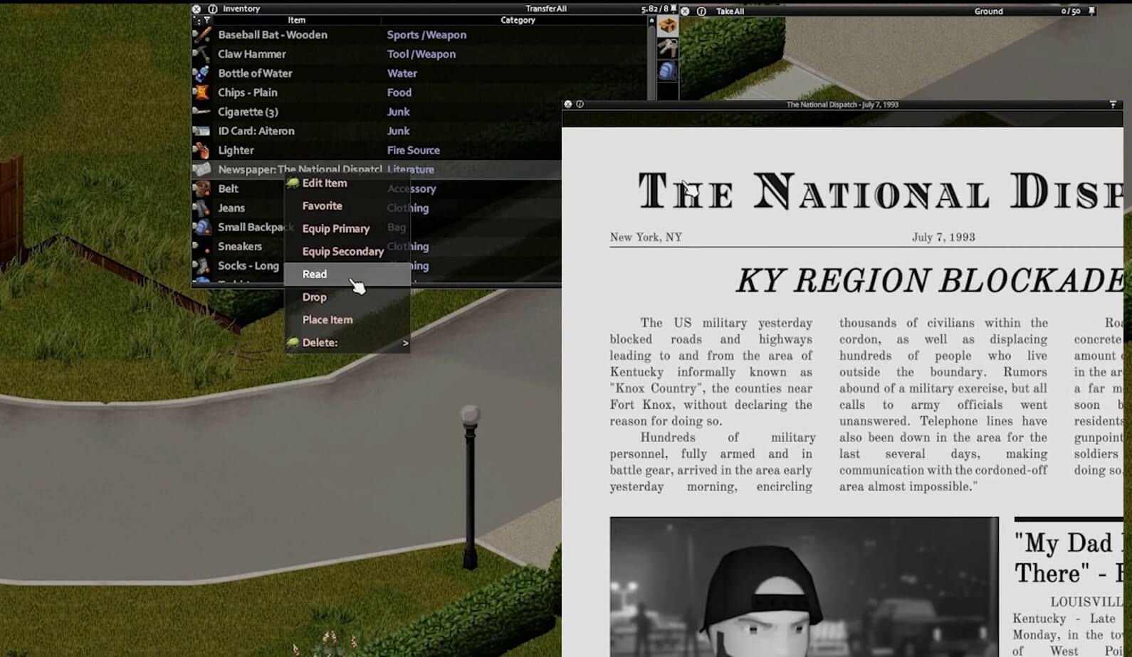  Project Zomboid implementa lecturas interactivas