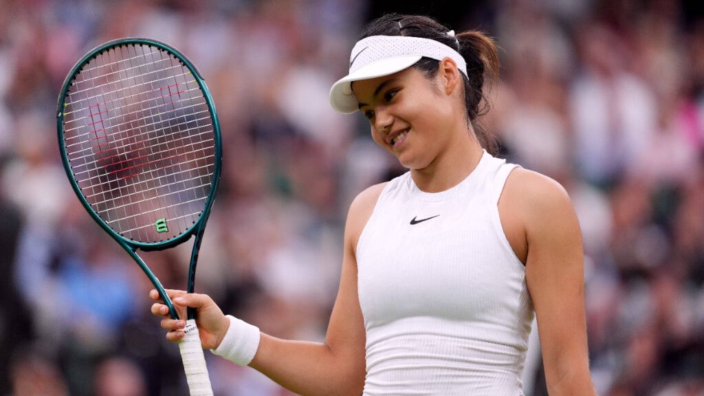  Emma Raducanu durante un partido (Fuente: Cordon Press)