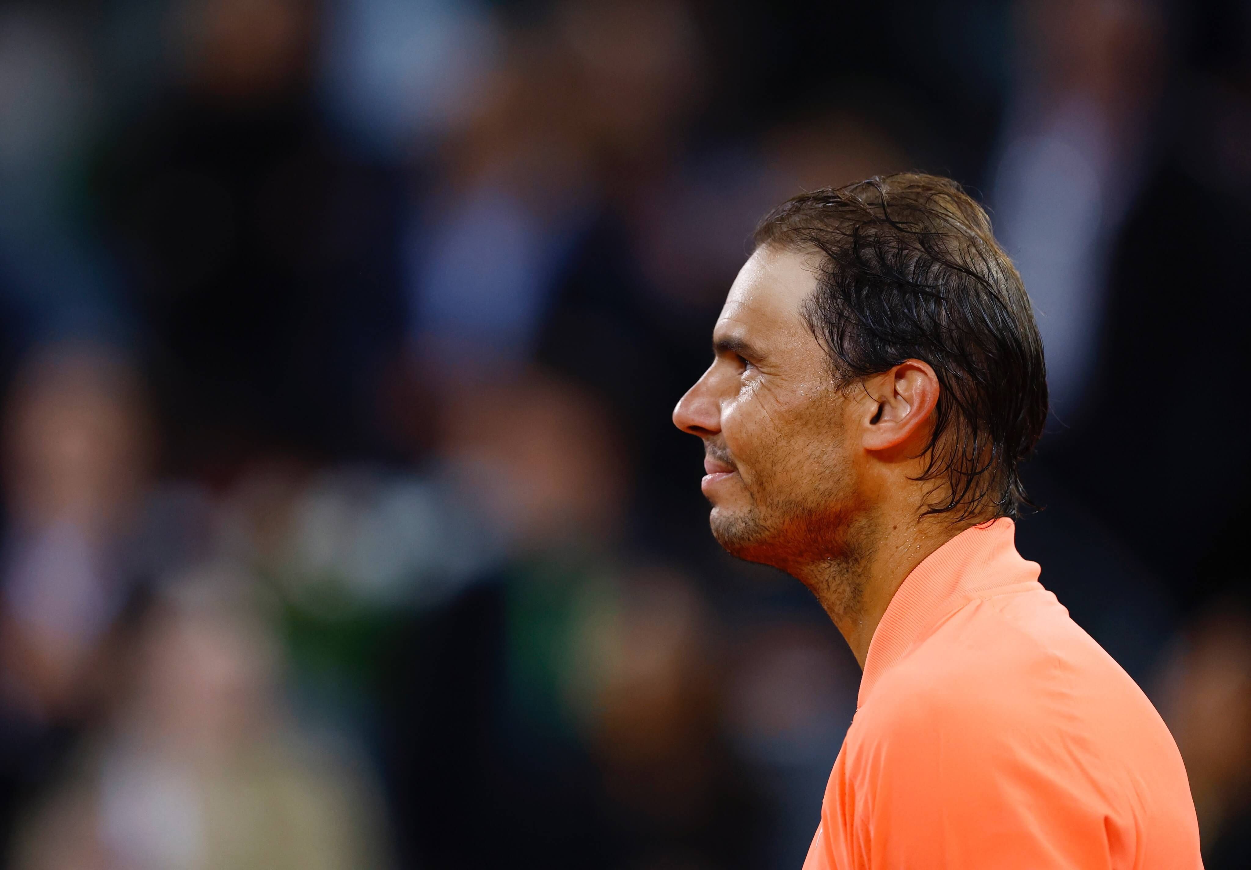  Rafa Nadal, emocionado en su homenaje en Madrid.